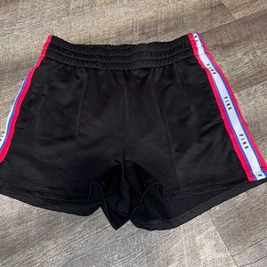 Pink workout shorts